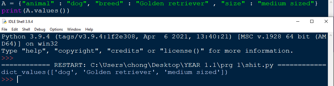 Dict_values